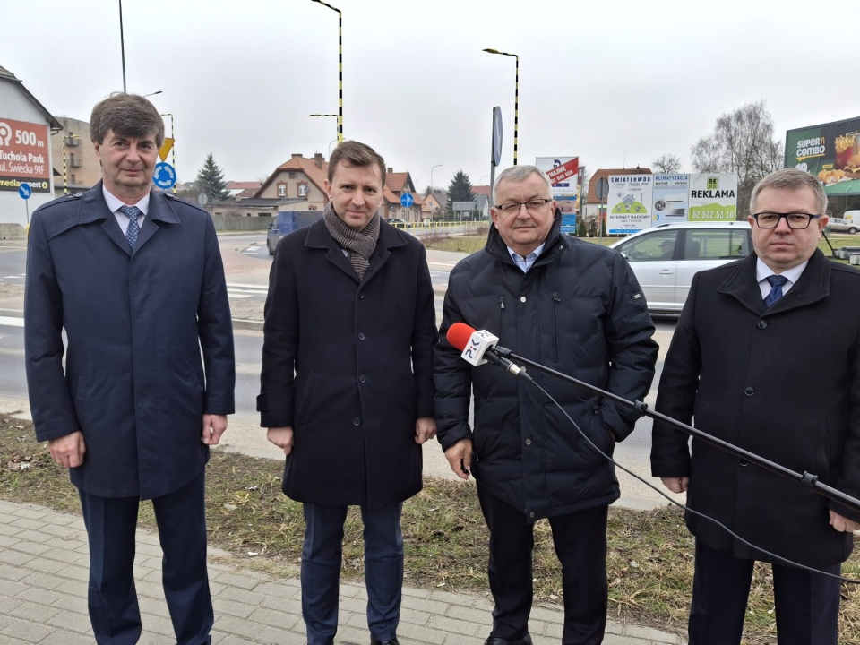 Tak wyglądała konferencja PiS w Tucholi. / Fot. Marcin Doliński